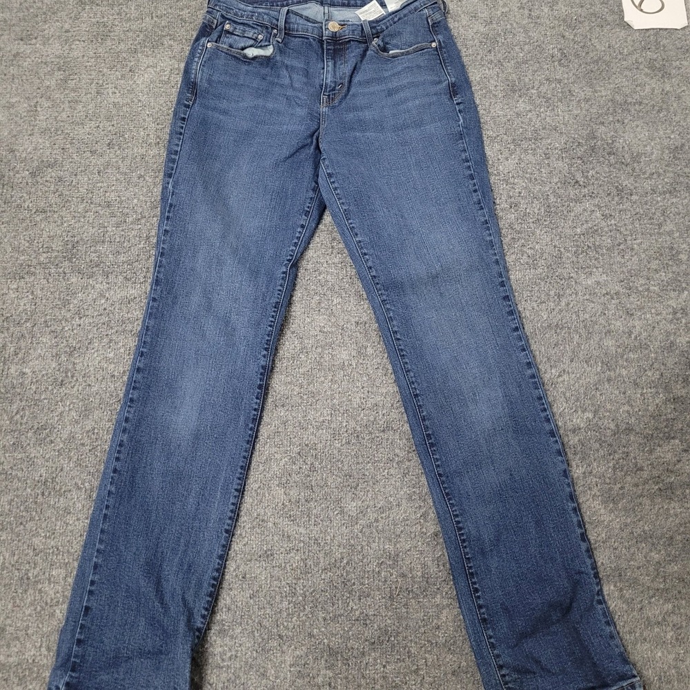 Levi's 505 Straight Jeans Womens Size 6 Blue Denim Medium Wash Classic Stretch